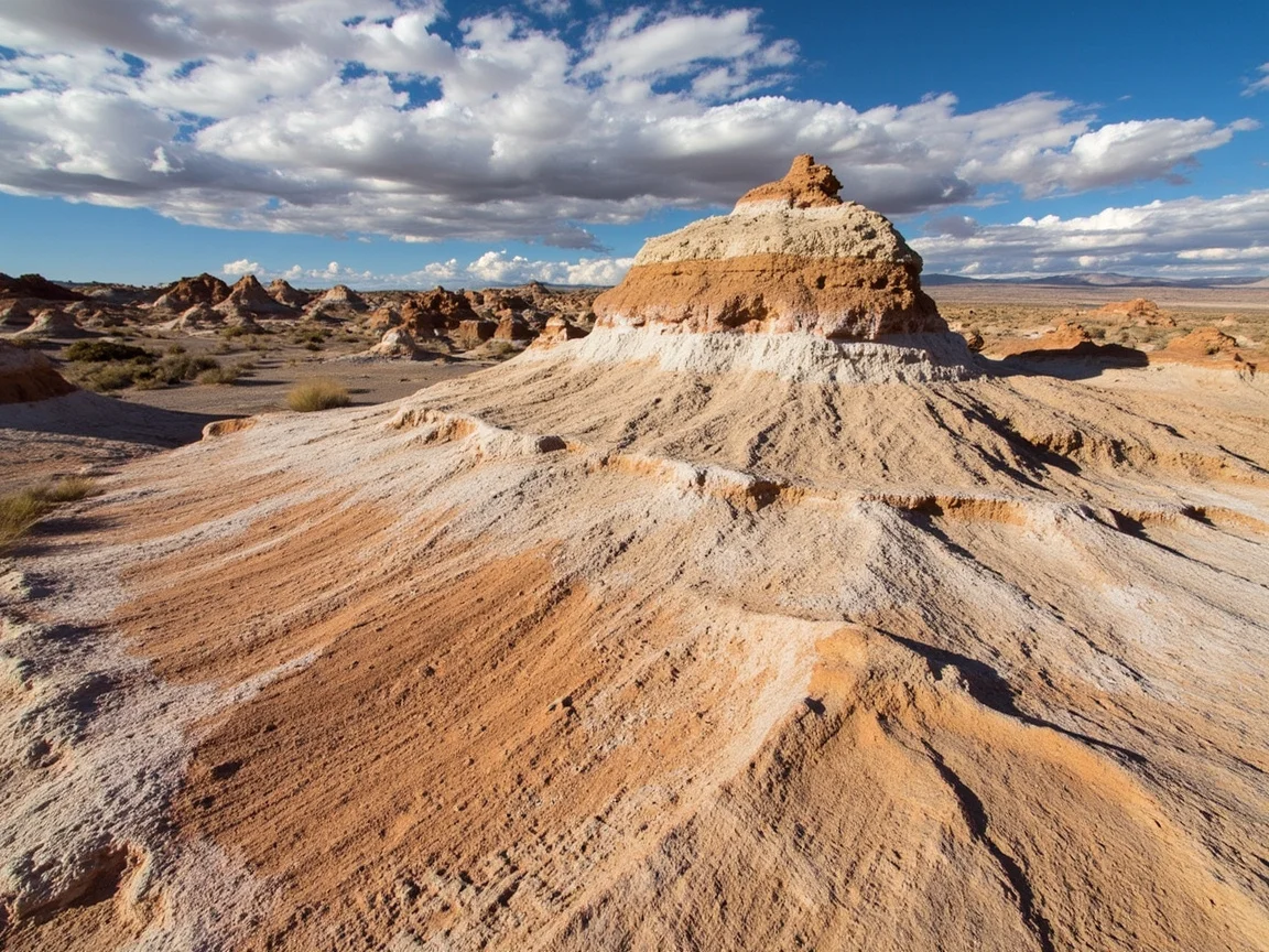 Image caption: Close-up of petrified wood alongside the Blue Mesa trail