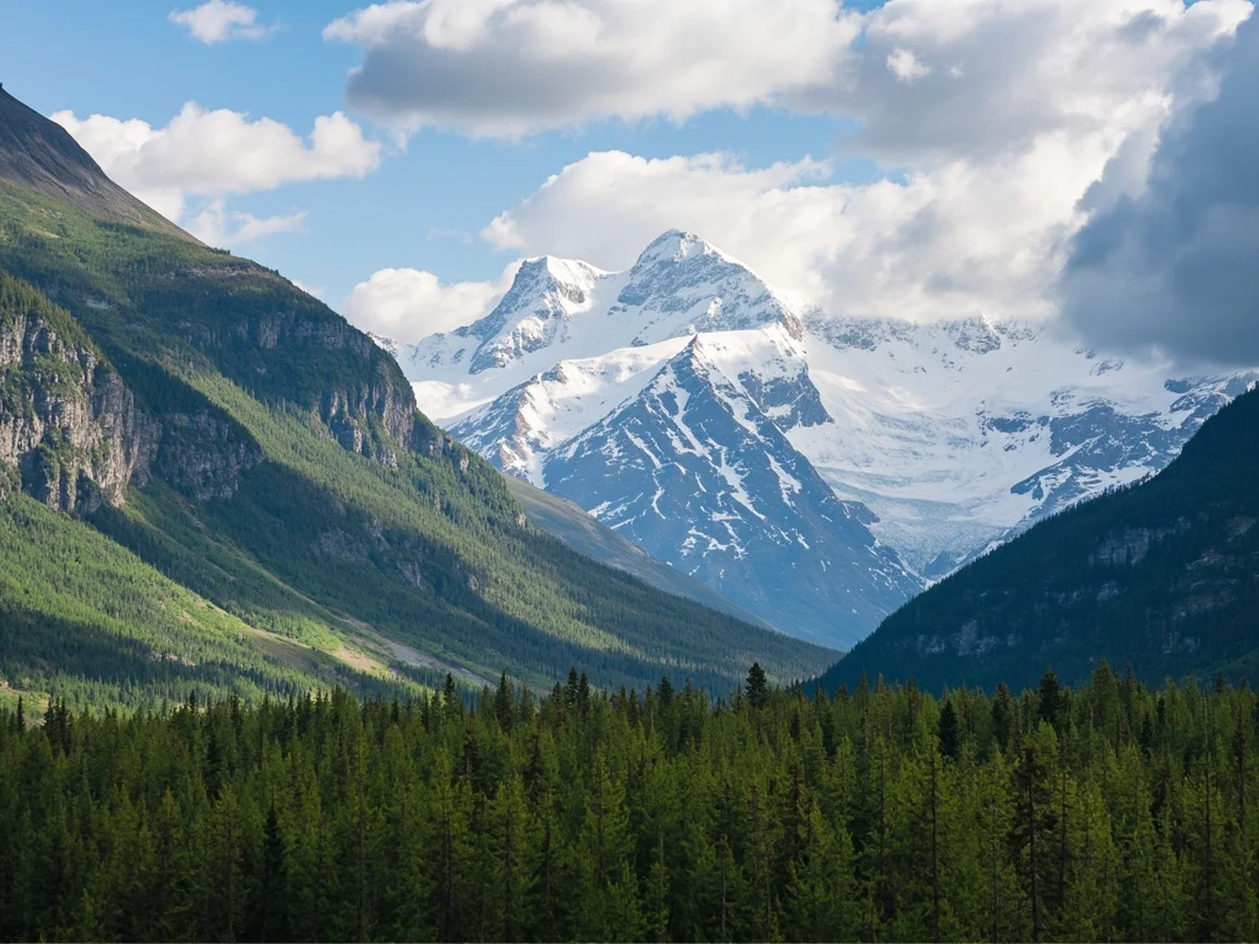 图片说明:Denali National Park 园区巴士与 Park Road 沿线风景