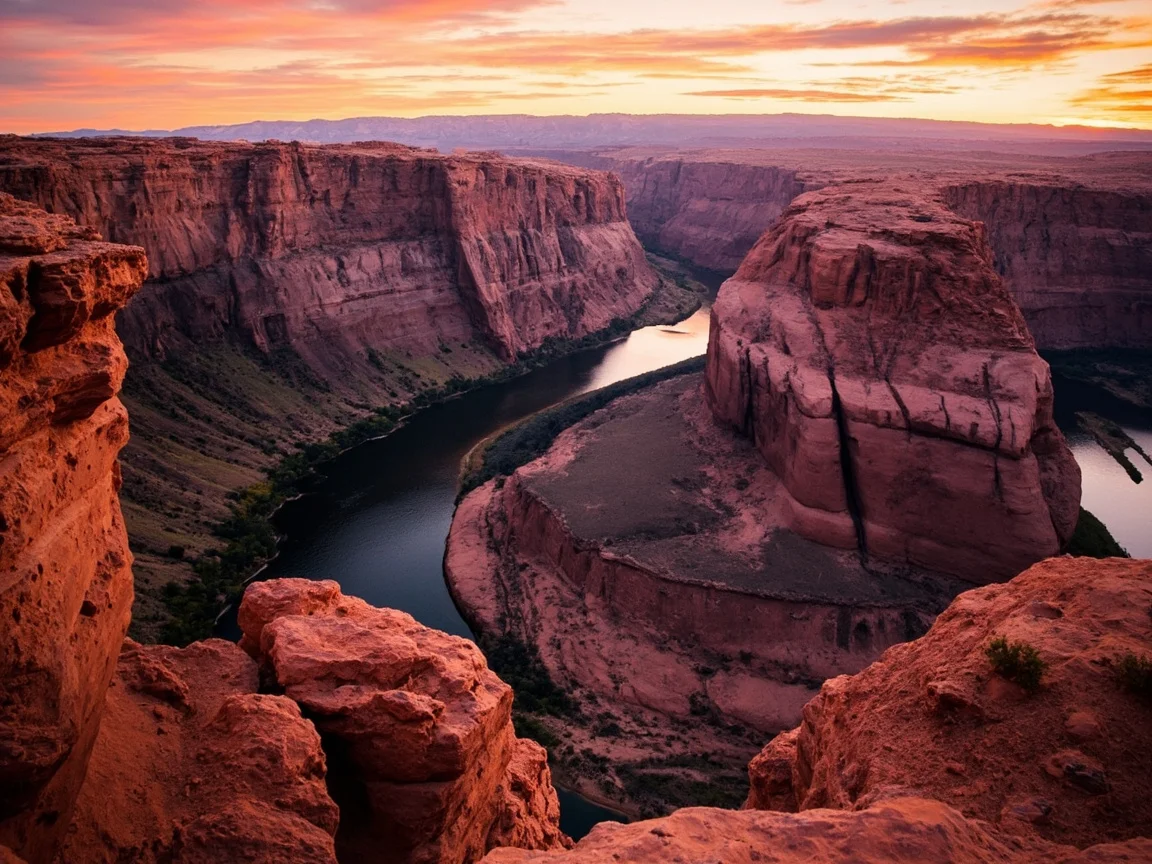 พื้นที่รอรถ shuttle ที่ศูนย์นักท่องเที่ยว Grand Canyon
