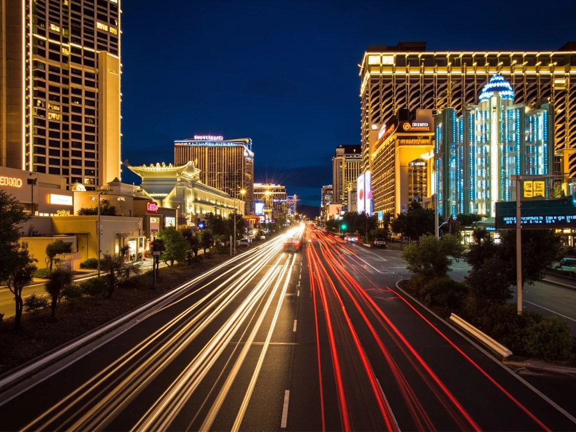 Keterangan gambar: lobi dan kaunter penyambut tetamu Sahara Las Vegas, gaya reka bentuk moden