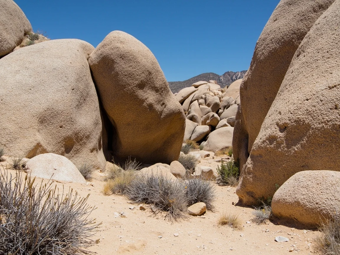 图片说明:Joshua Tree National Park 入口处的道路指示牌,提醒自驾游客注意未铺设路段