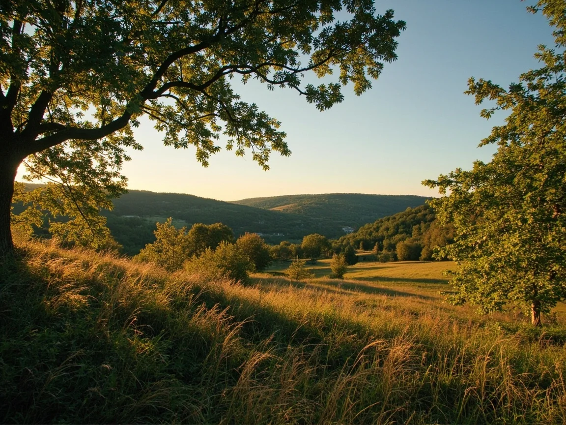 คำอธิบายภาพ: เมเปิลน้ำตาลและถนนชนบทฤดูใบไม้ร่วงใน Berkshires